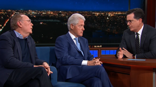 Stephen Colbert politely impedes Bill Clinton’s attempt to walk back that <i>Today Show</i> interview